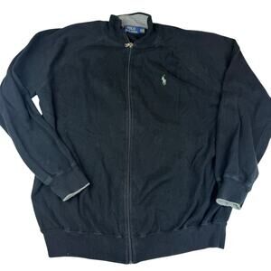 Polo Ralph Lauren Black Zip Up Jacket XL